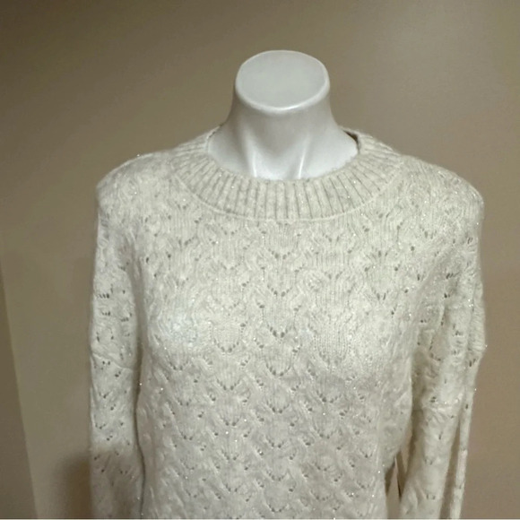 Sugar Moon white Whisper white women sweater - Picture 4 of 10